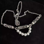 S925 Silver Vine Pendant Pearl Necklace™
