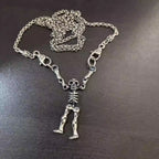 S925 Silver Hanging Skeleton Pendant Necklace™