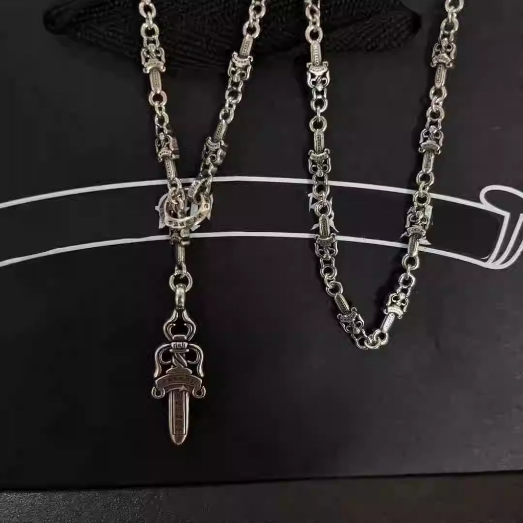 S925 Silver Dagger Link Necklace™