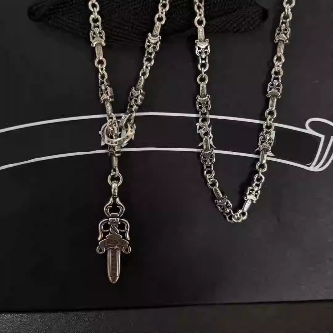 S925 Silver Dagger Link Necklace™