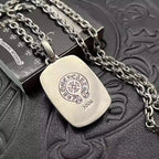 S925 Silver Black Inlay Ornate Cross Pendant Necklace™