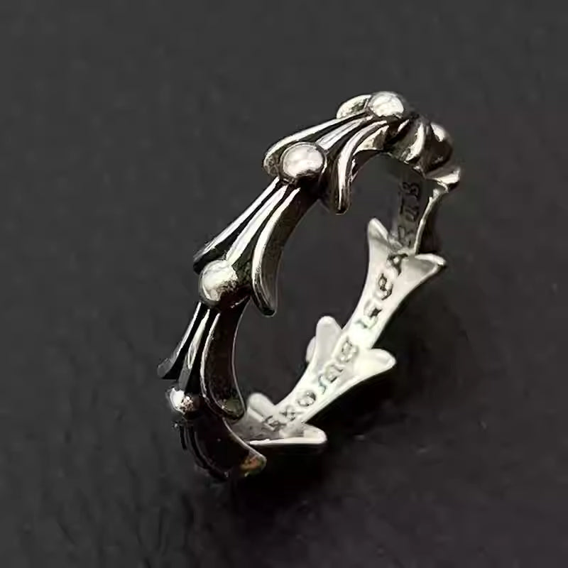 S925 Silver Spiked Link Ring™