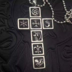S925 Silver Mixed Icon Cross Pendant Necklace™
