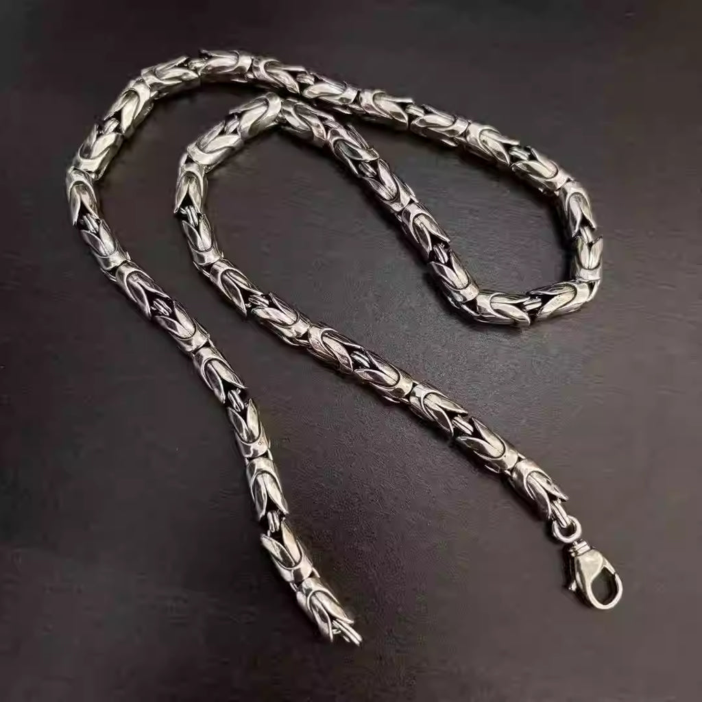 S925 Silver Woven Link Necklace™