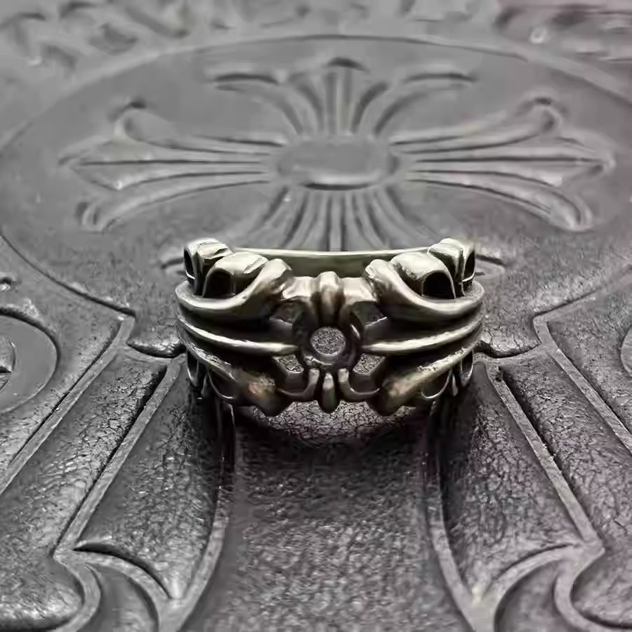 S925 Silver Fleur De Lis Openwork Ring™