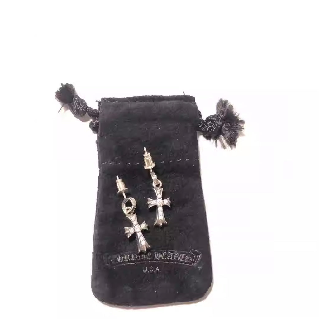 S925 Silver Cross Pendant Earrings™