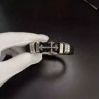 S925 Silver Cross Braided Leather Bracelet™