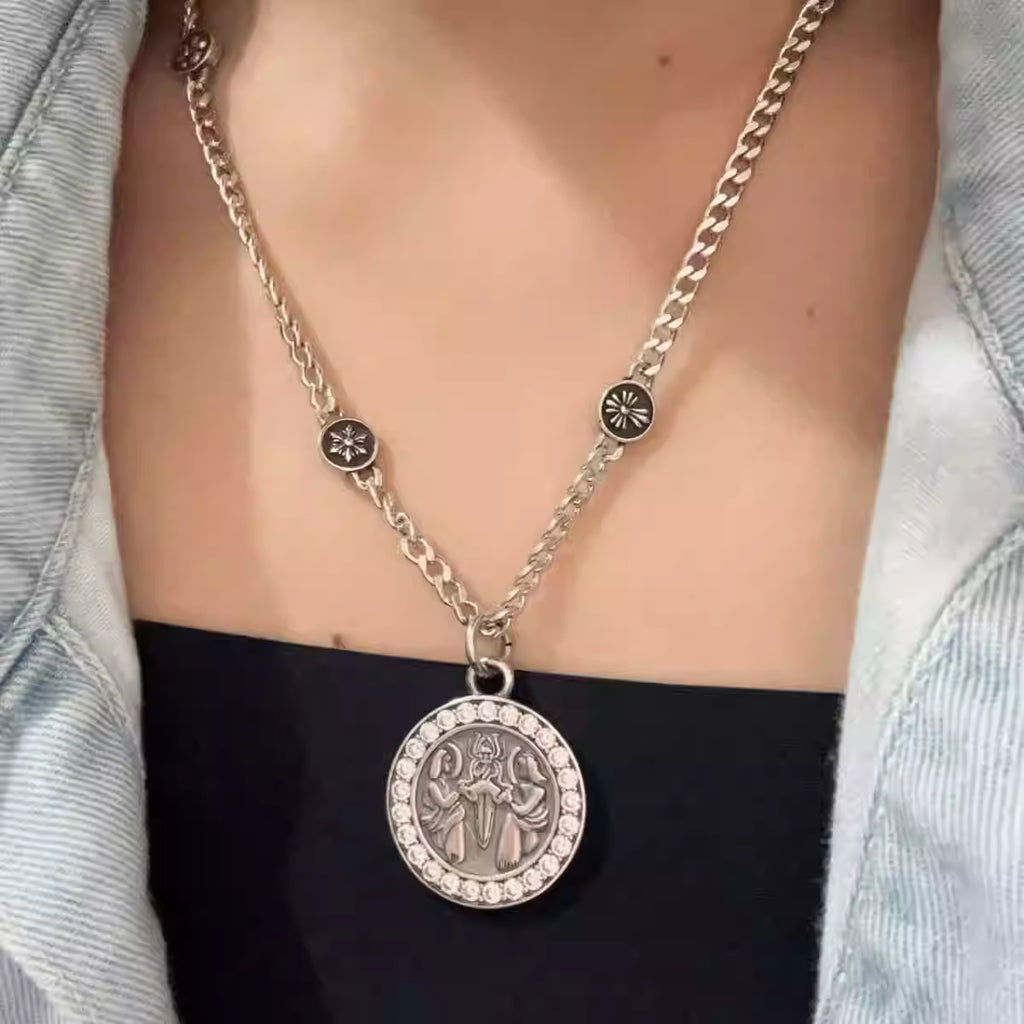 S925 Silver Saint Icon Medallion Necklace™