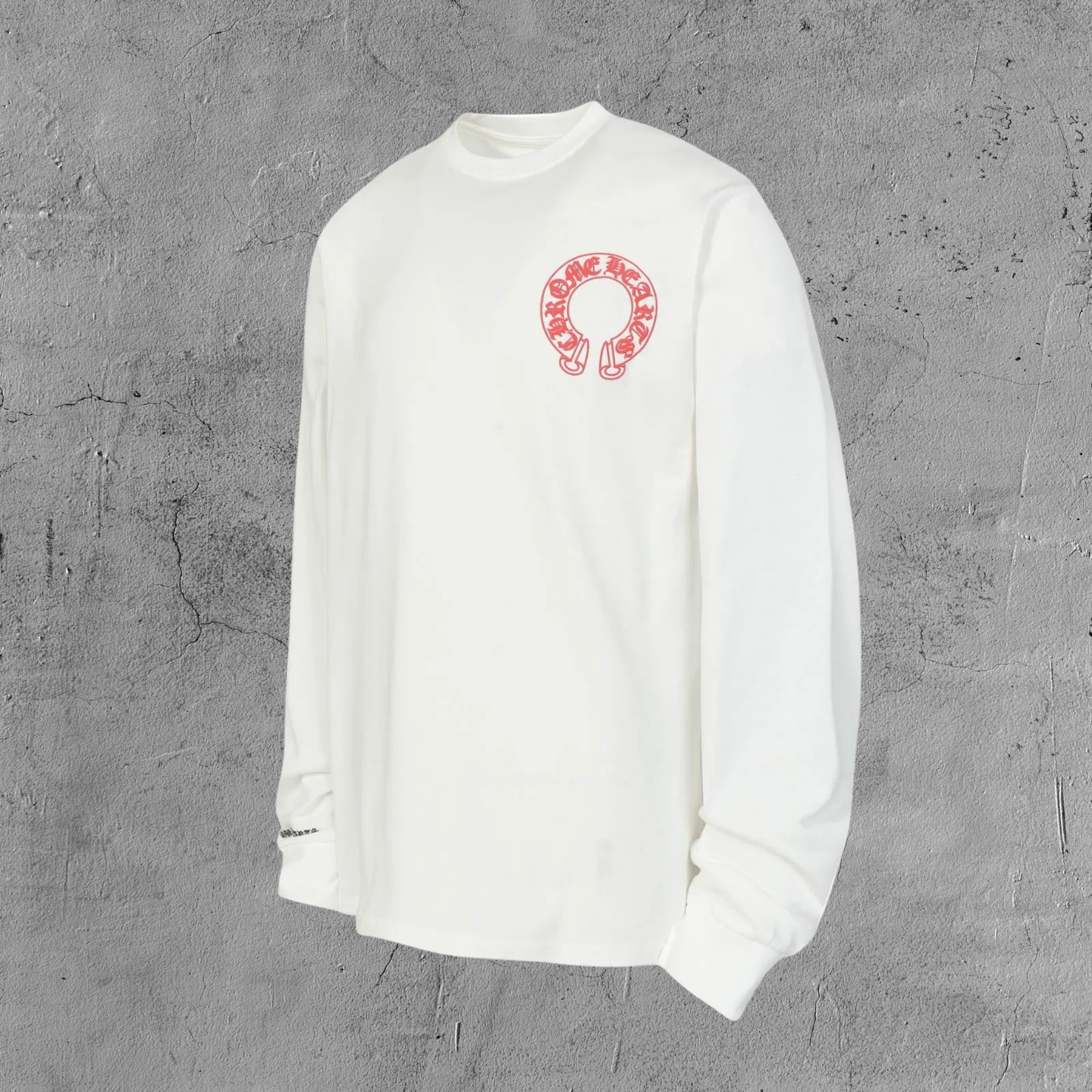 Red Horse Shoe Logo White Long Sleeve™