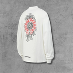 Red Horse Shoe Logo White Long Sleeve™