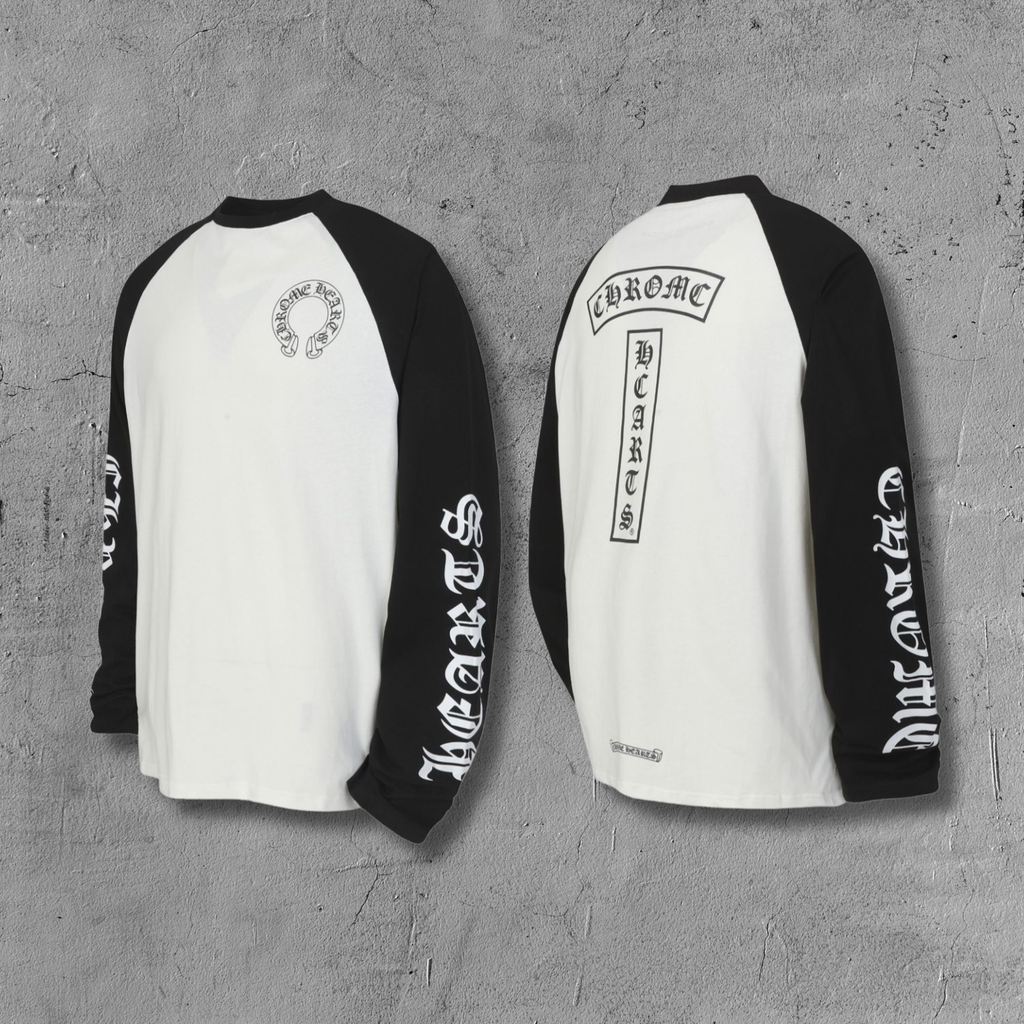T-Typography Logo Black & White Long Sleeve™