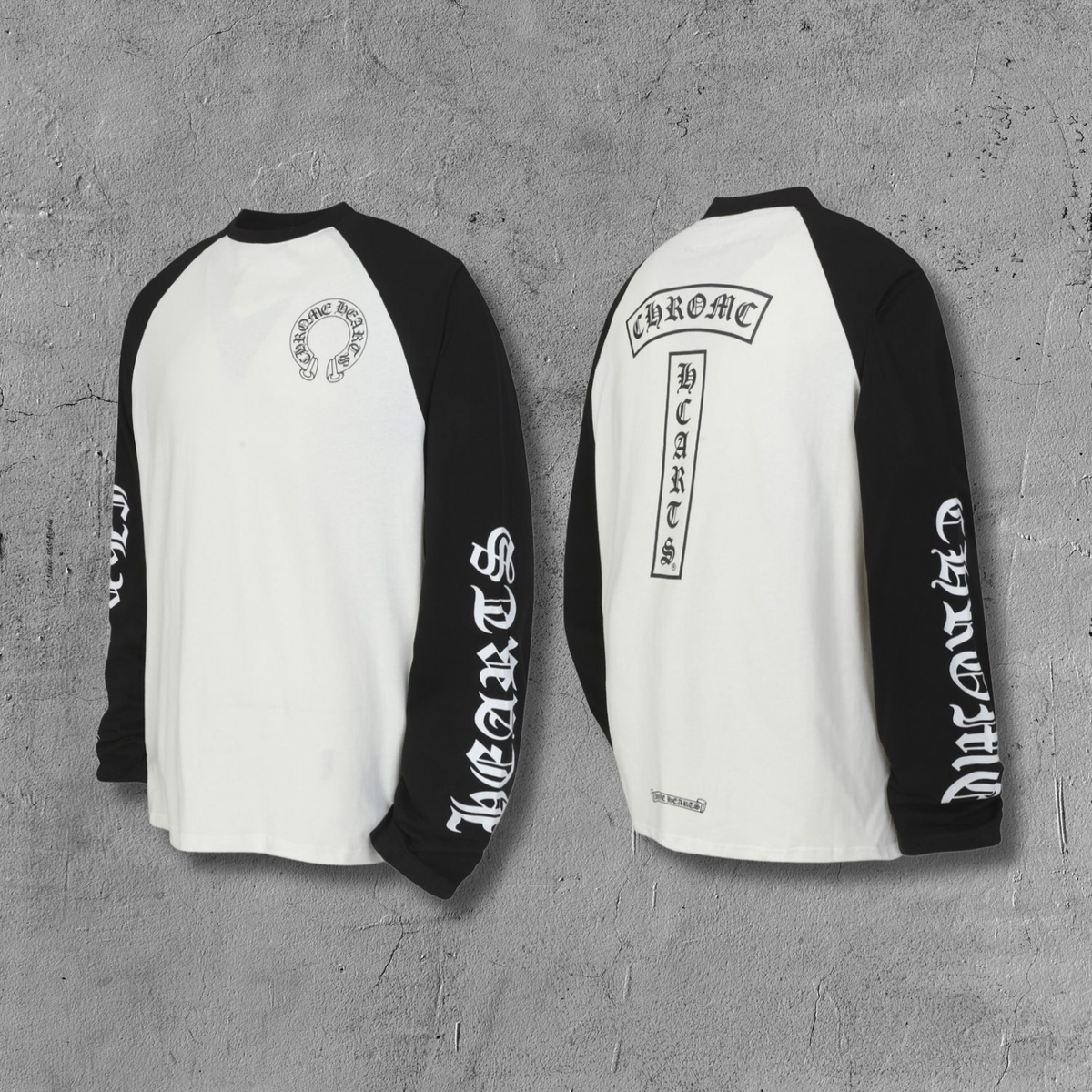 T-Typography Logo Black & White Long Sleeve™