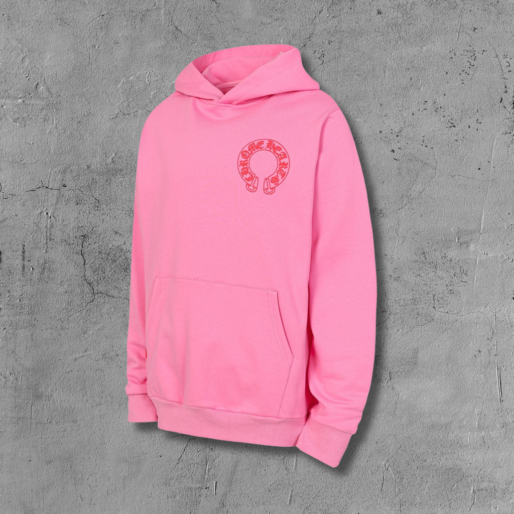 Red Horse Shoe Logo Pink Hoodie™