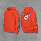 M-Boy Flames Red Full Zip Hoodie™