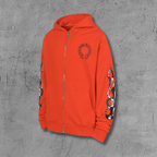 M-Boy Flames Red Full Zip Hoodie™
