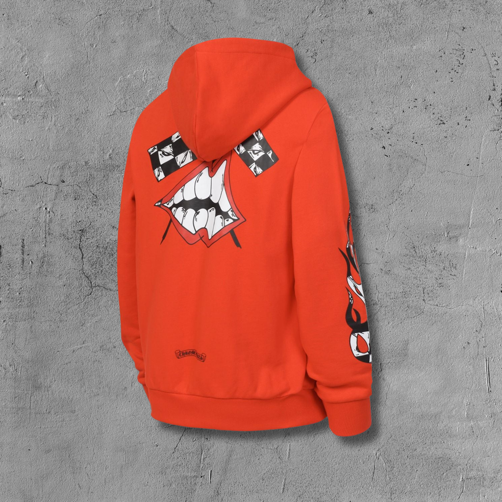 M-Boy Flames Red Full Zip Hoodie™