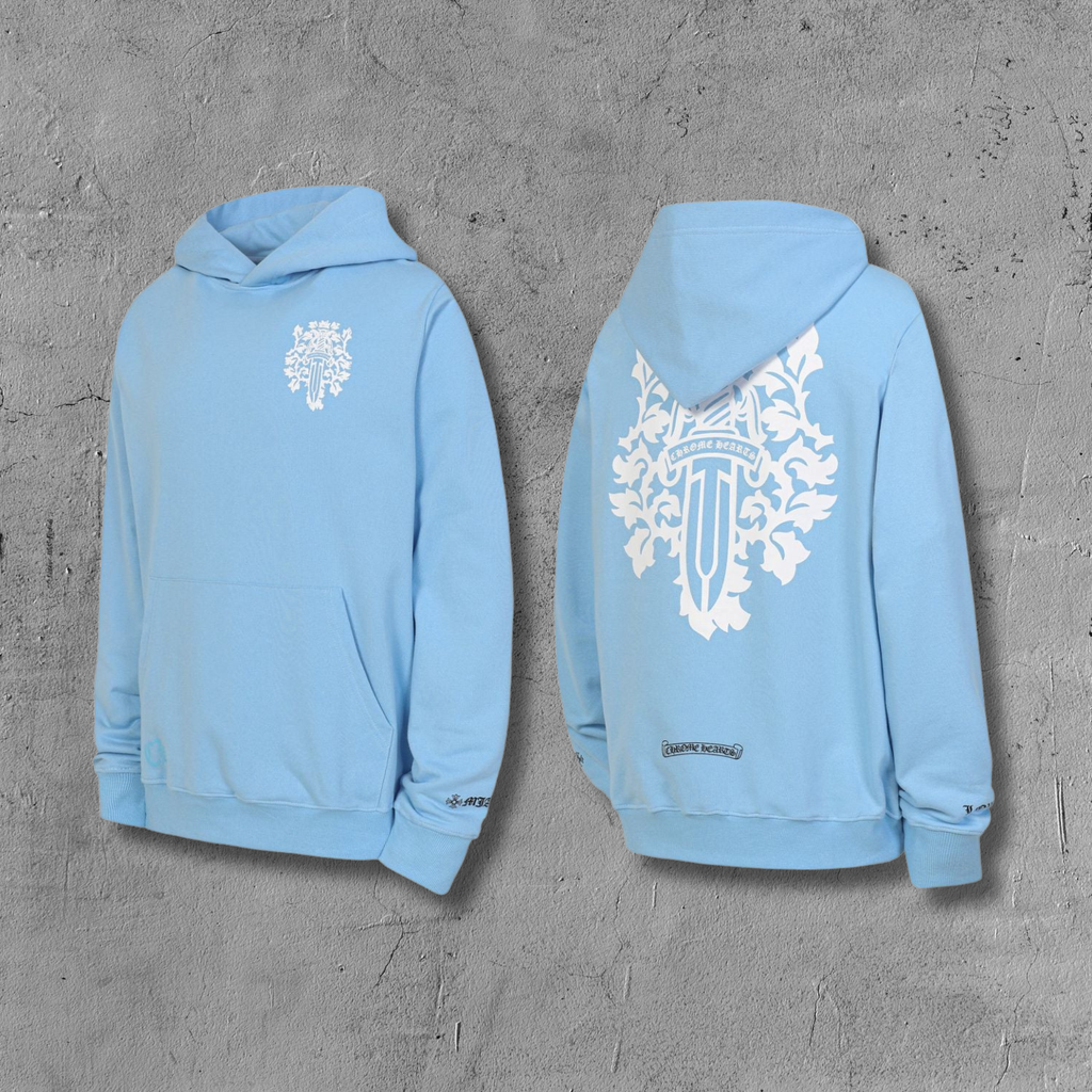 White Dagger Crest Light Blue Hoodie™