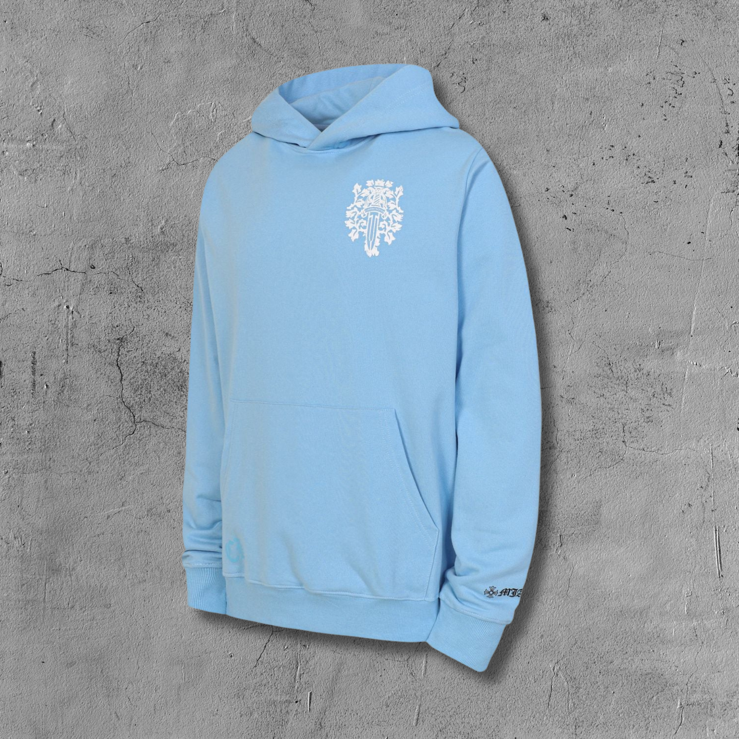 White Dagger Crest Light Blue Hoodie™