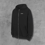 Hollywood White Triple Cross Black Full Zip Hoodie™