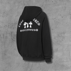 Hollywood White Triple Cross Black Full Zip Hoodie™