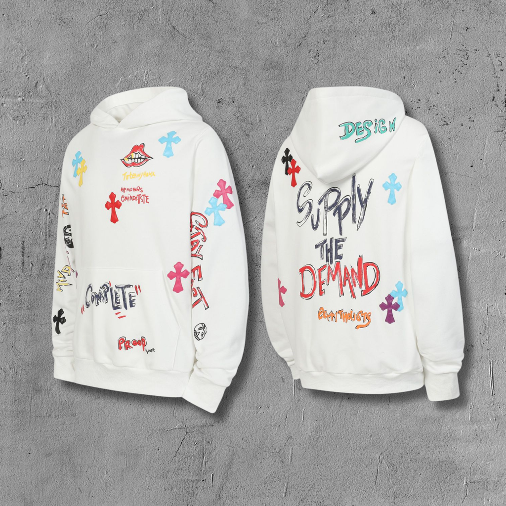 M-Boy Supply The Demand White Hoodie™
