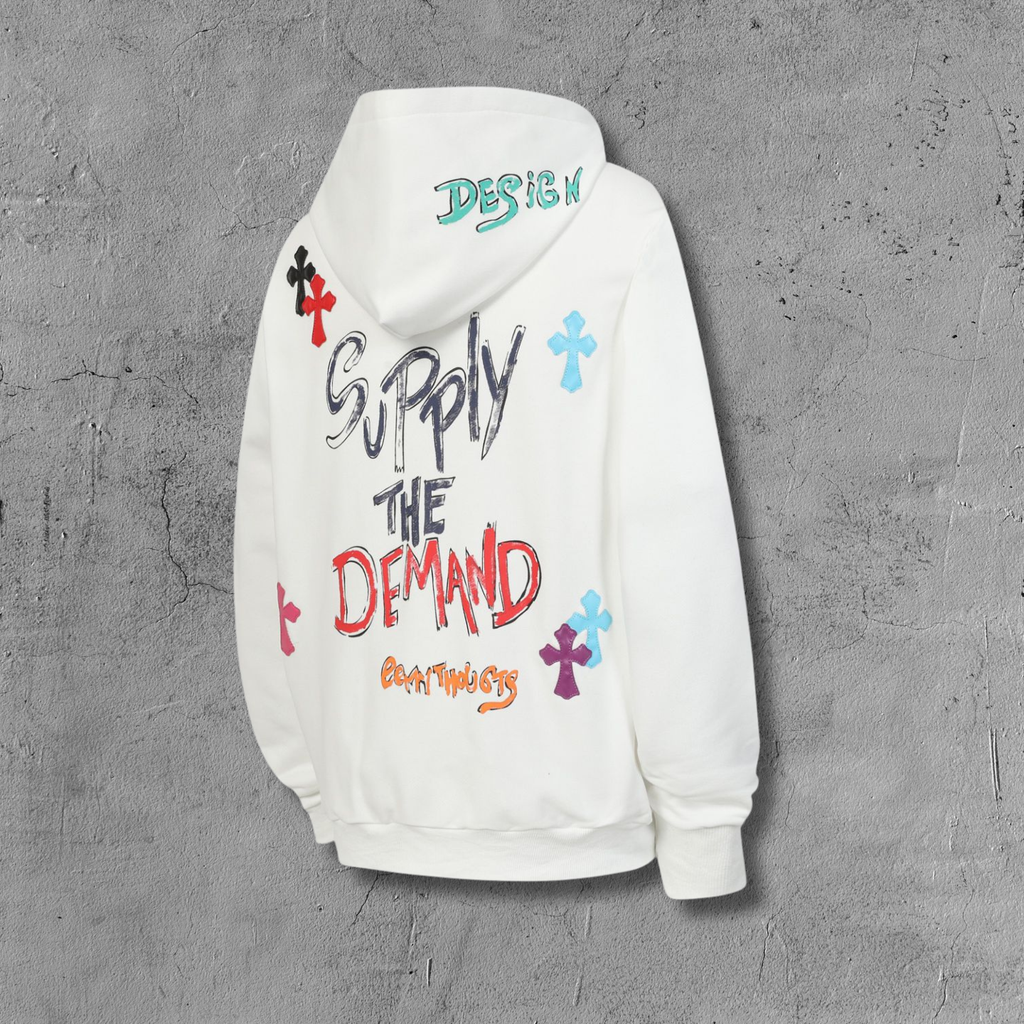 M-Boy Supply The Demand White Hoodie™