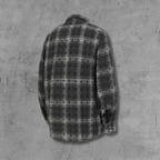 Flower Cross Pattern Dark Grey Flannel™