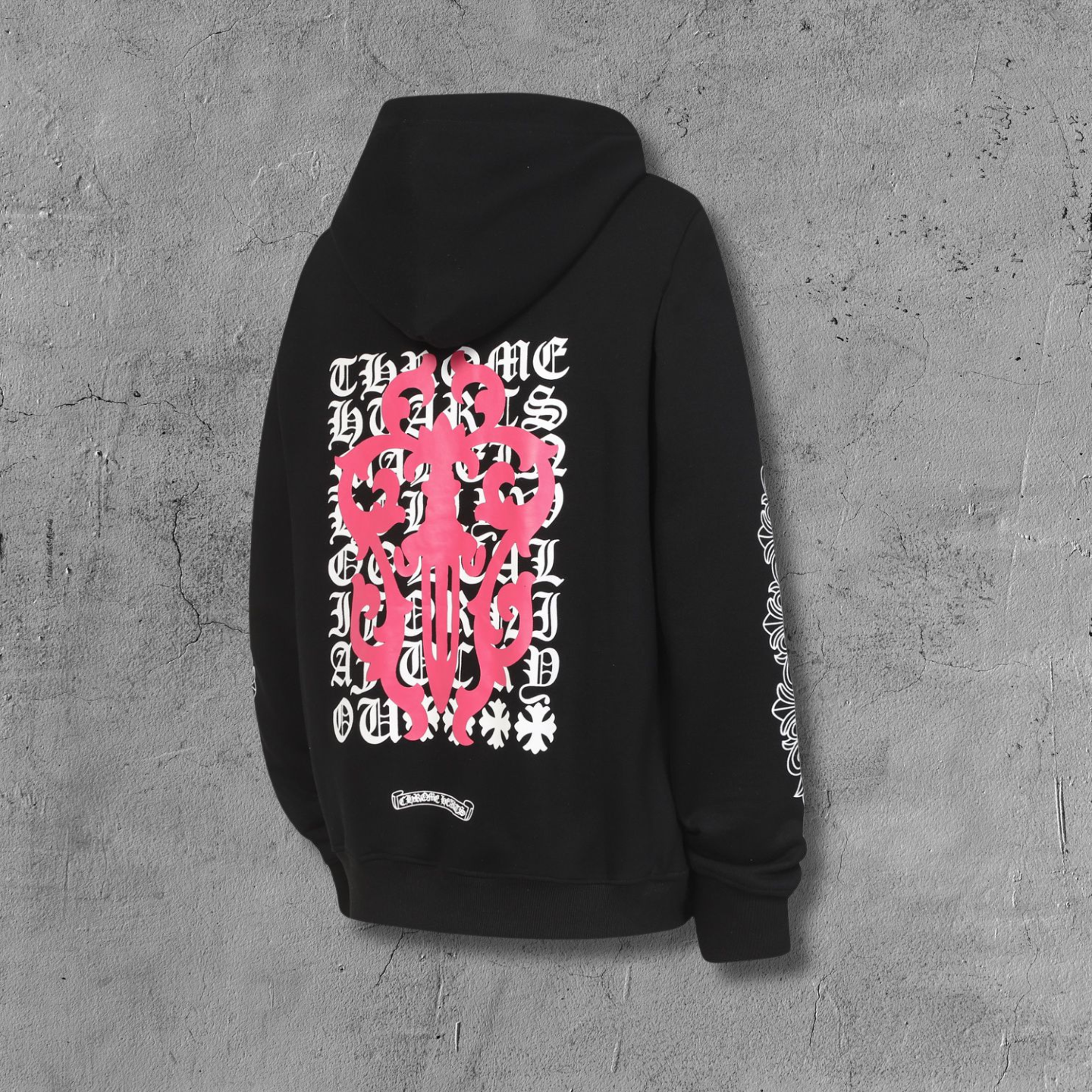 Pink Dagger Crest Black Full Zip Hoodie™