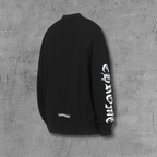 Typography Collar Black Sweatshirt™