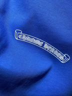 White Typography Logo Two Blue Long Sleeve™