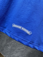 White Typography Logo Two Blue Long Sleeve™