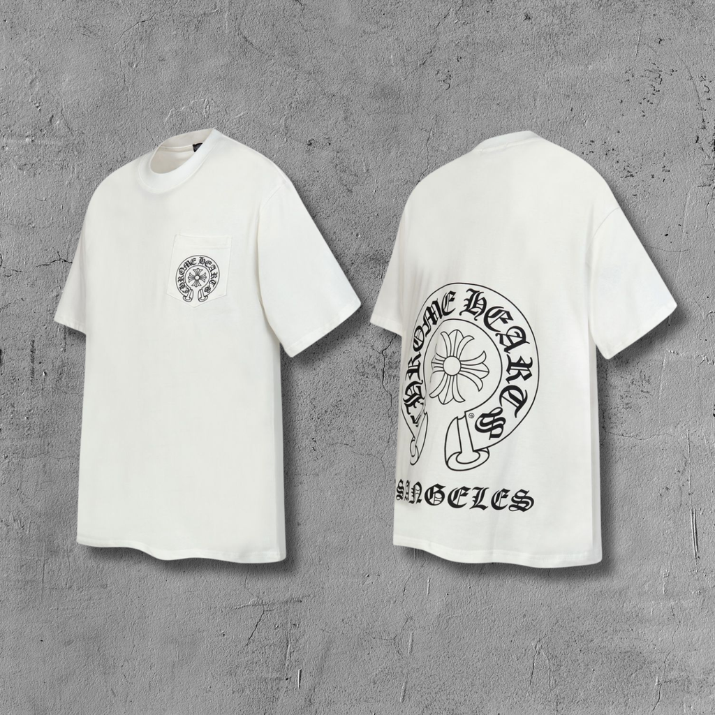 Horse Shoe Logo Los Angeles White T-Shirt™