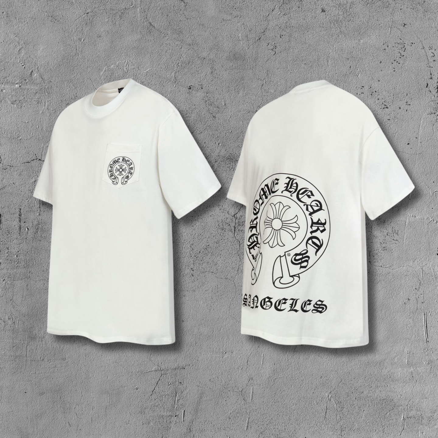 Horse Shoe Logo Los Angeles White T-Shirt™