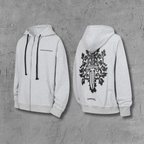 Dagger Emblem Full Zip Grey Hoodie™