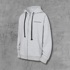 Dagger Emblem Full Zip Grey Hoodie™