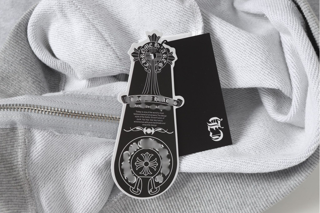 Dagger Emblem Full Zip Grey Hoodie™