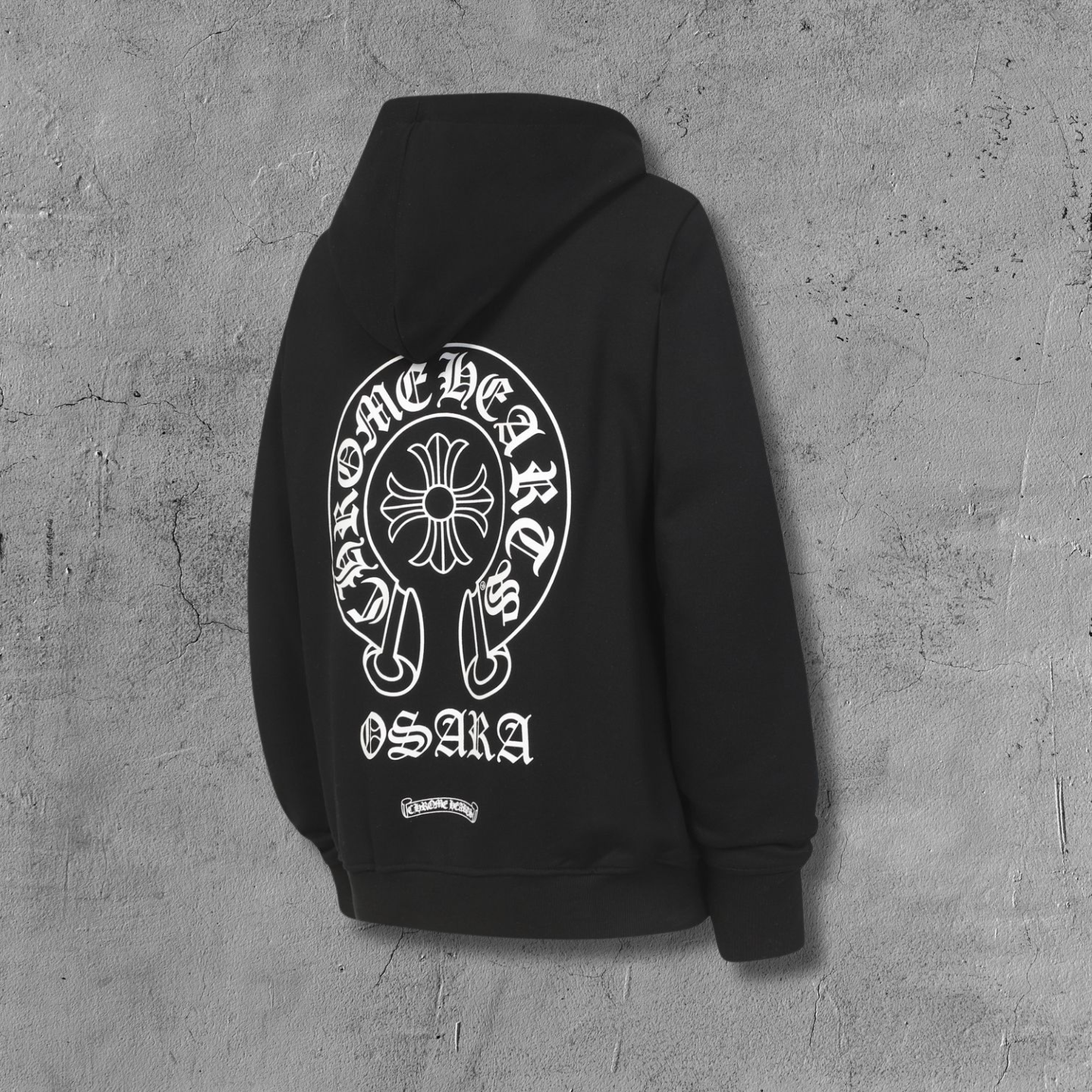 Horse Shoe Logo Osaka Full Zip Black Hoodie™