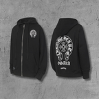 Horse Shoe Logo Osaka Full Zip Black Hoodie™