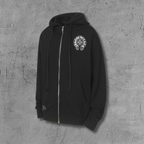 Horse Shoe Logo Osaka Full Zip Black Hoodie™