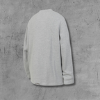 Double Black Leather Cross Grey Woven Long Sleeve™