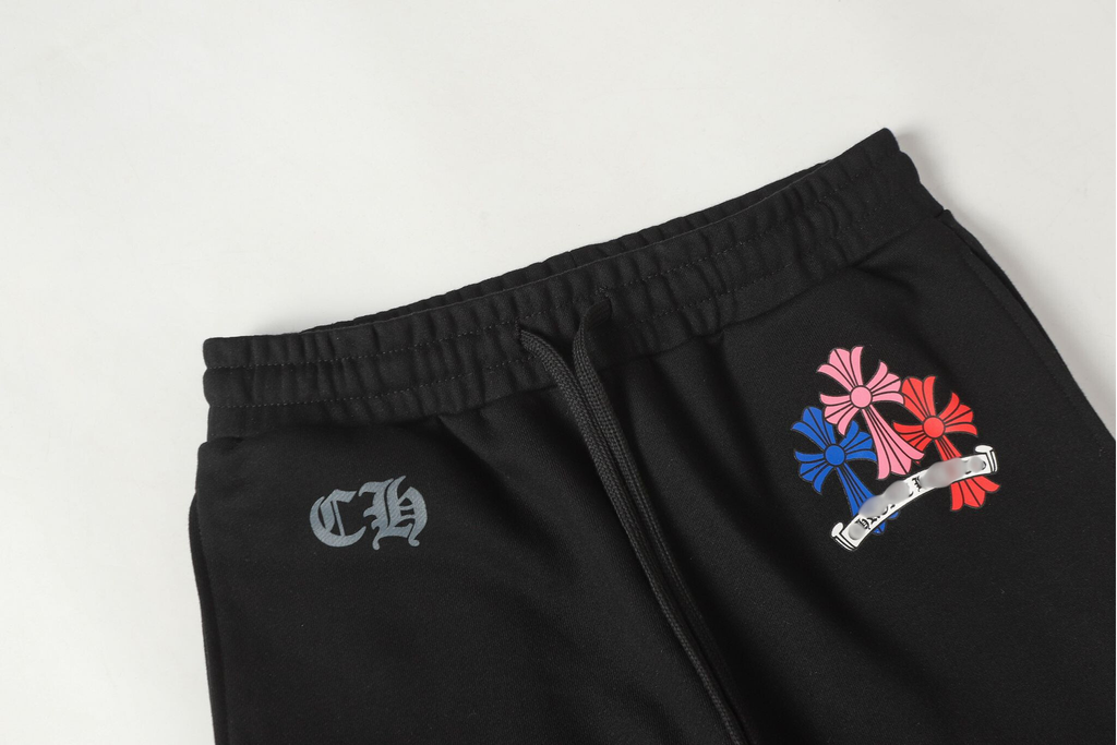 Multi Color Triple Cross Black Sweatpants™