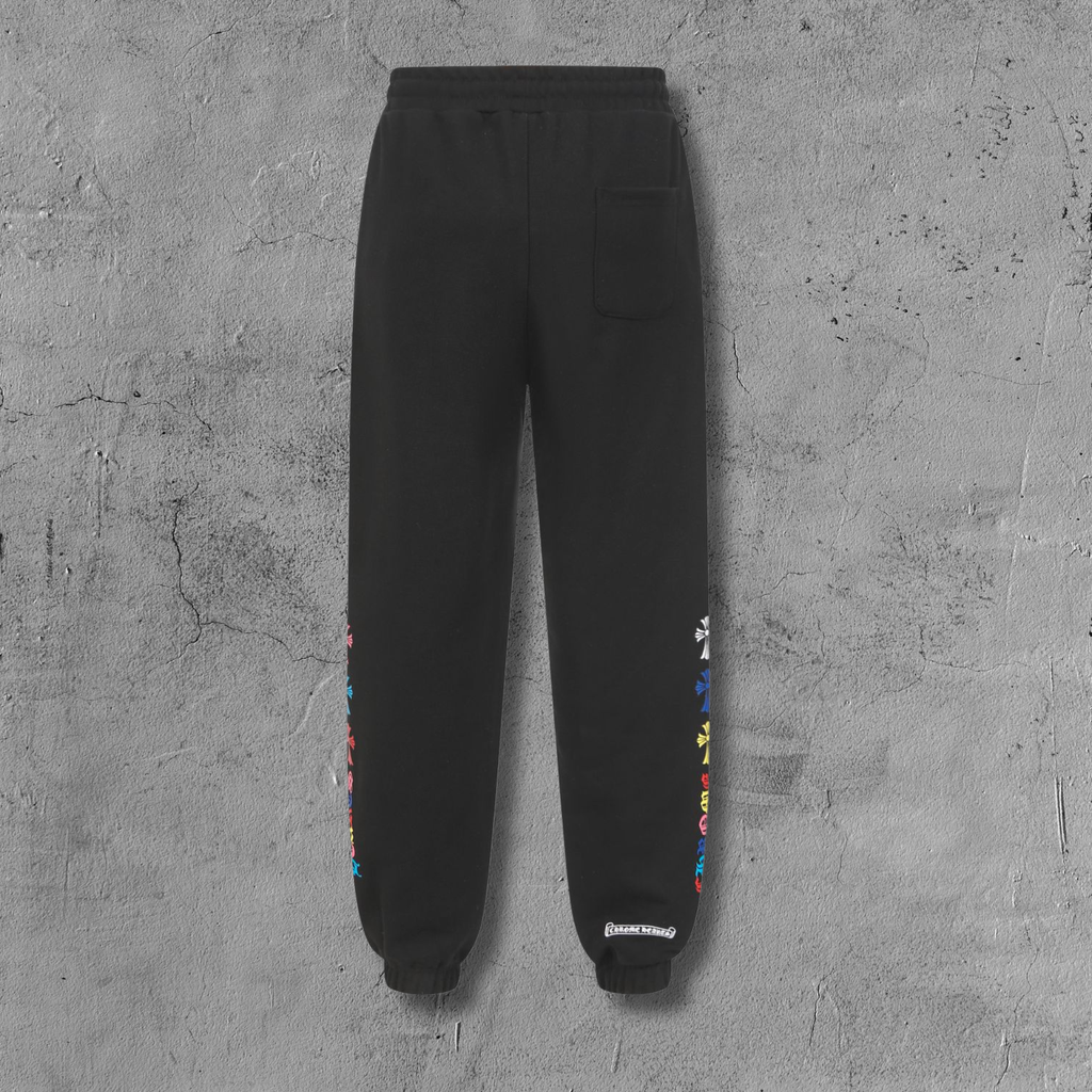 Multi Color Triple Cross Black Sweatpants™