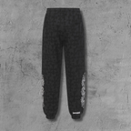 Black Cross Pattern Black Sweatpants™