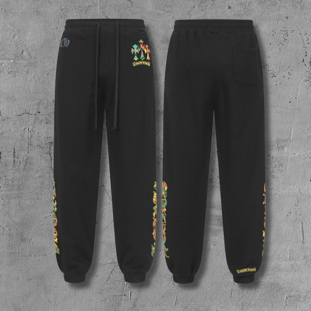 Camo Triple Cross Black Sweatpants™