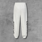 Flower Cross Pattern White Sweatpants™