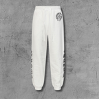 Flower Cross Pattern White Sweatpants™