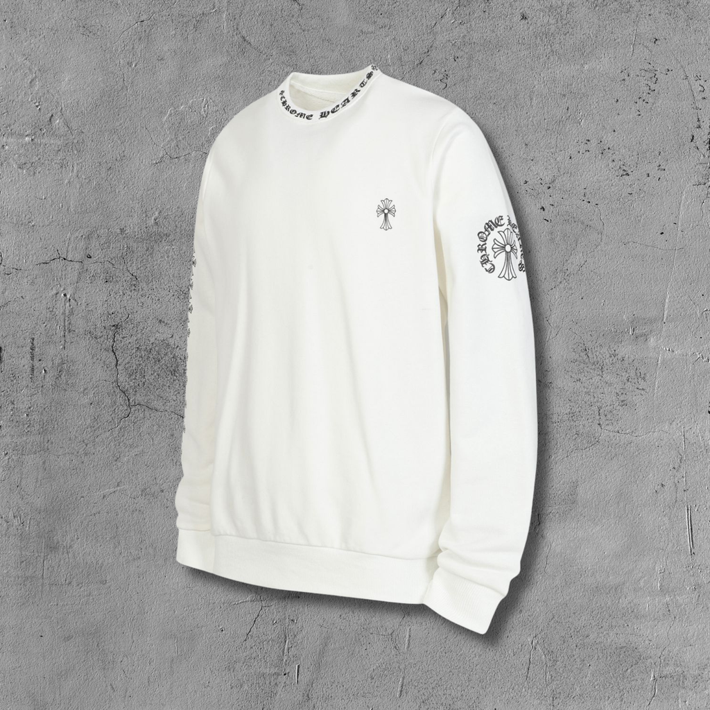Cross Logo White Long Sleeve™