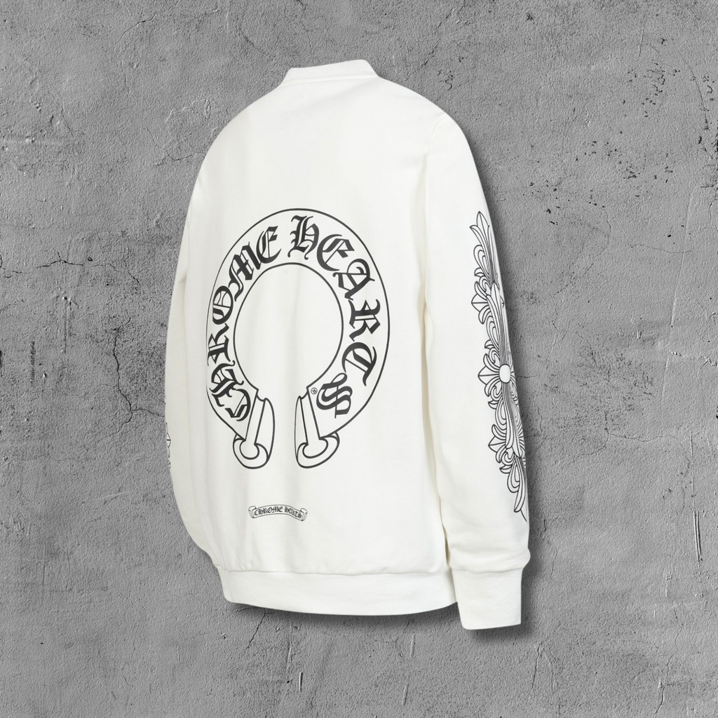 Big Horse Shoe Logo White Sweatshirt™