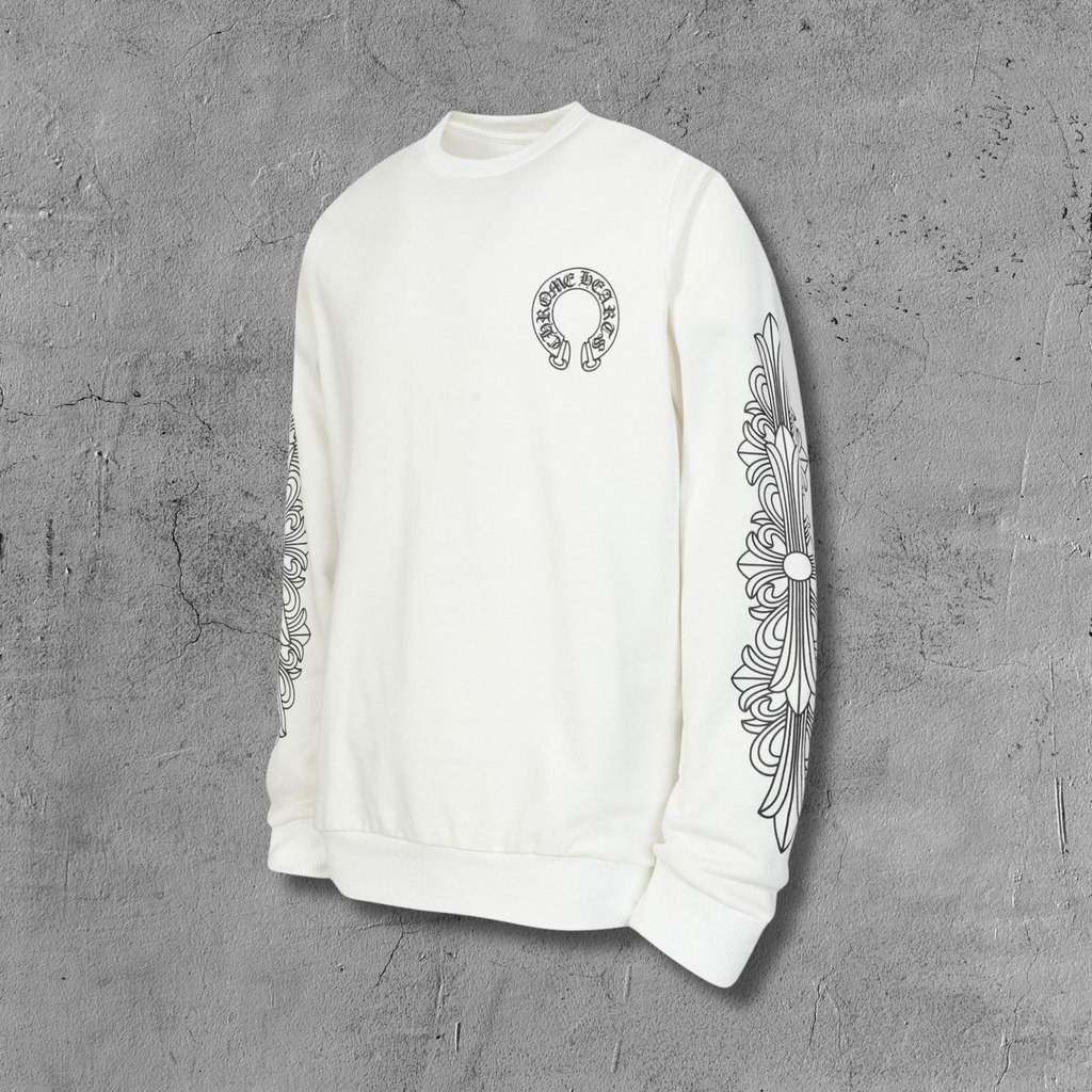 Big Horse Shoe Logo White Sweatshirt™