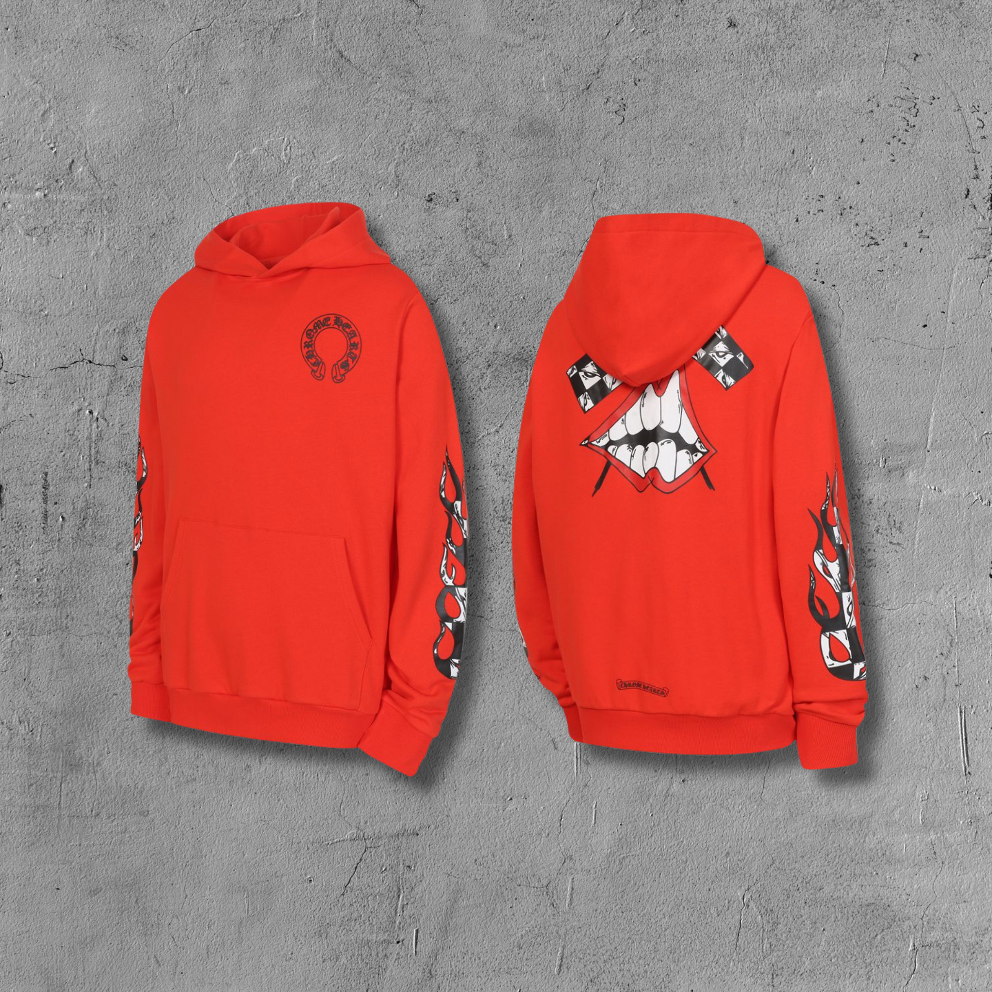 M-Boy Flames Red Hoodie™